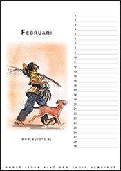 Kalenderblad februari